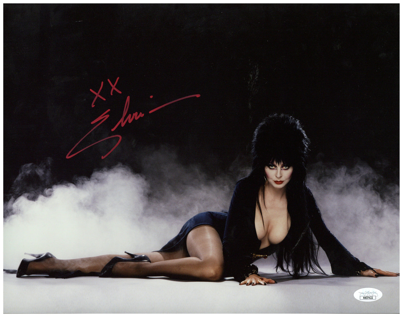 Elvira Signed 11x14 Photo Cassandra Peterson Mistress of the Dark Signed JSA COA