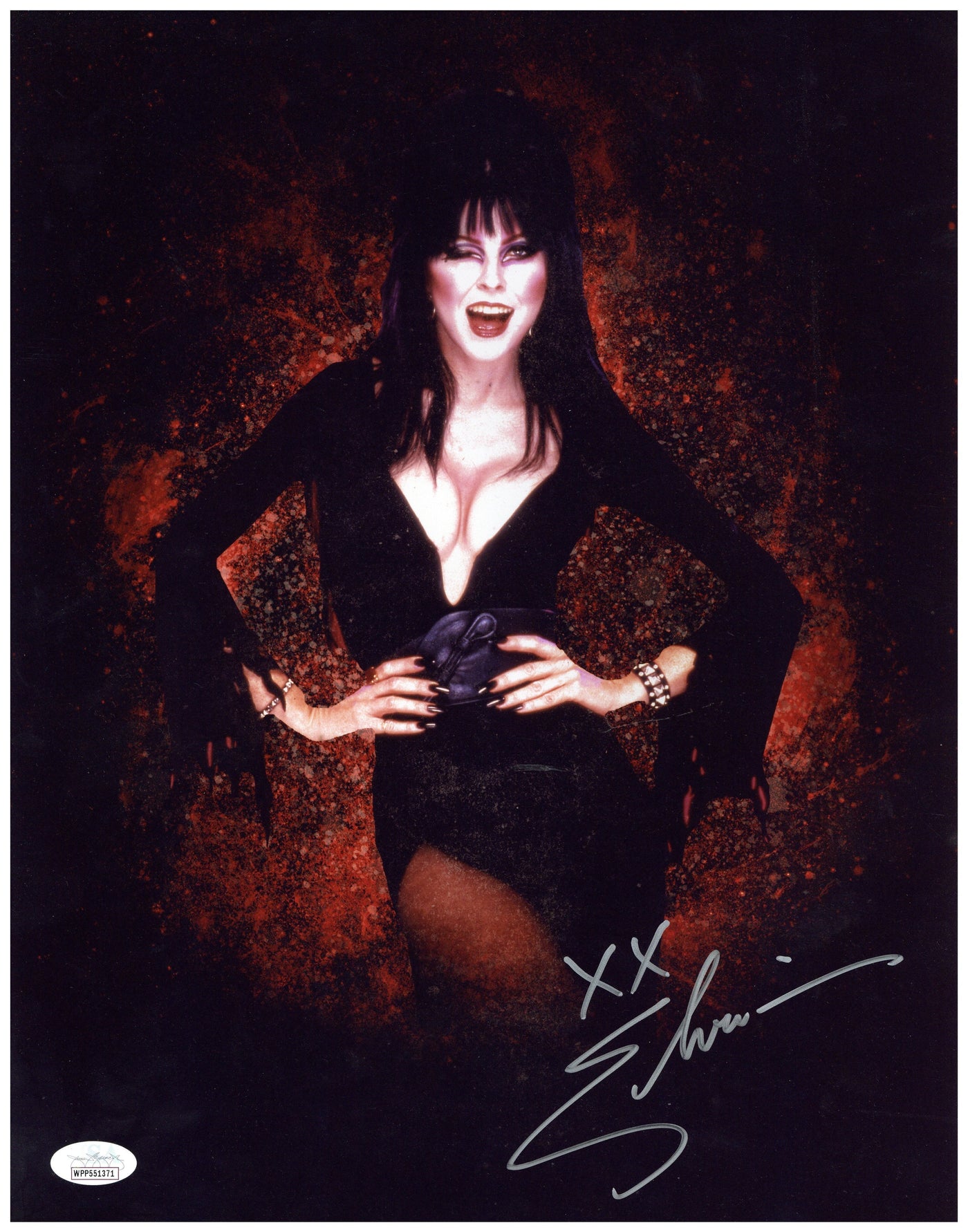 Elvira Signed 11x14 Photo Mistress of the Dark Authentic Autographed JSA COA 5
