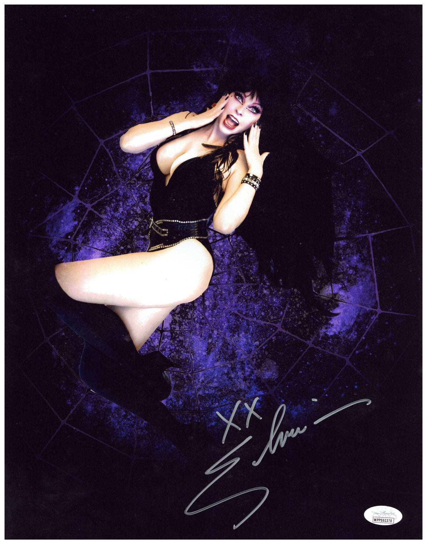 Elvira Signed 11x14 Photo Mistress of the Dark Authentic Autographed JSA COA 6