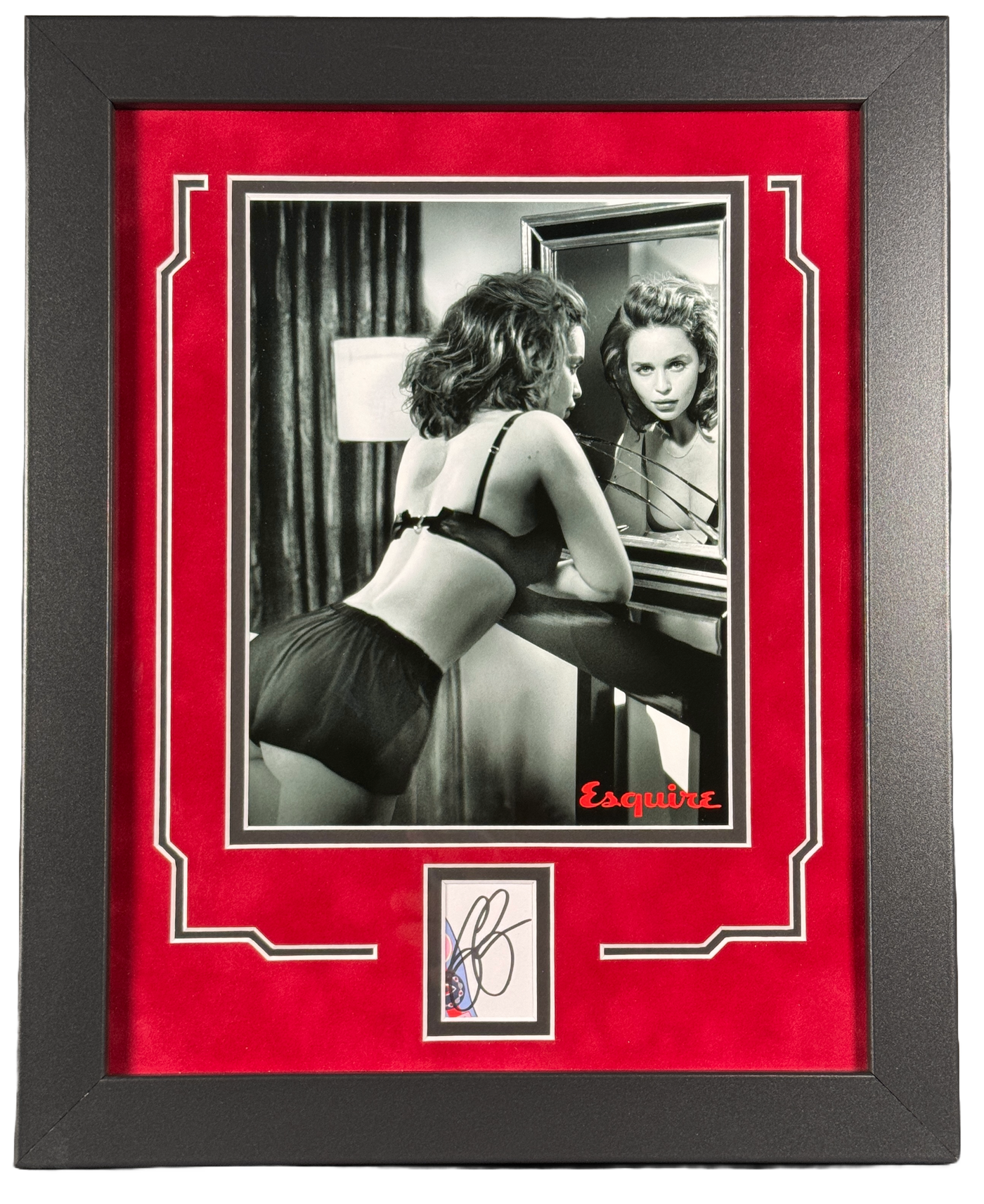 Emilia Clarke Autographed Signed 11x14 Framed Photo Hot Sexy ACOA 2