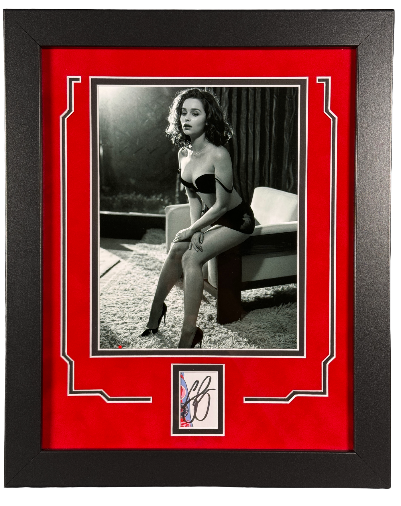 Emilia Clarke Autographed Signed 11x14 Framed Photo Hot Sexy ACOA