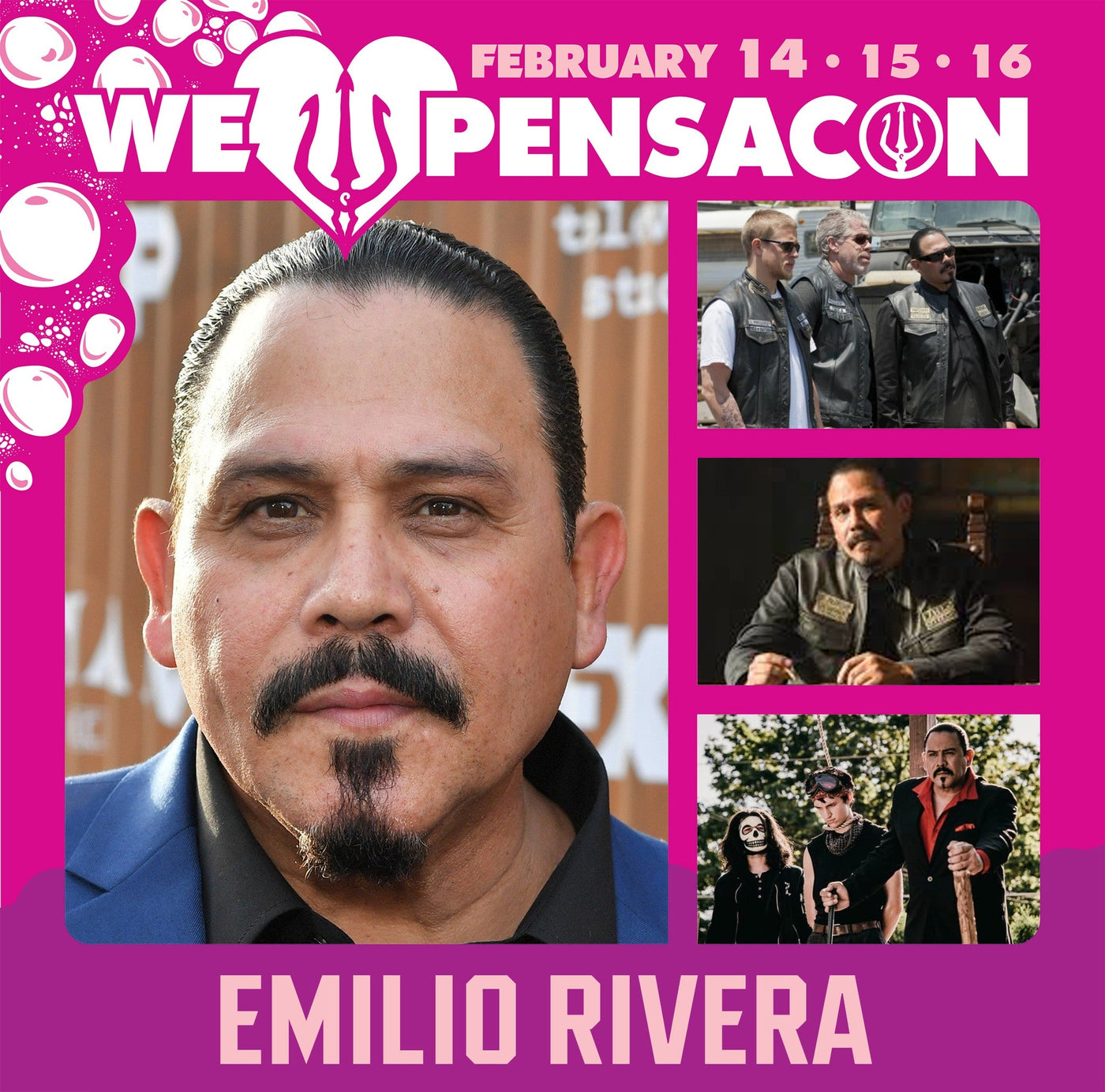 Emilio Rivera Official Autograph Mail-In Service - Pensacon 2025