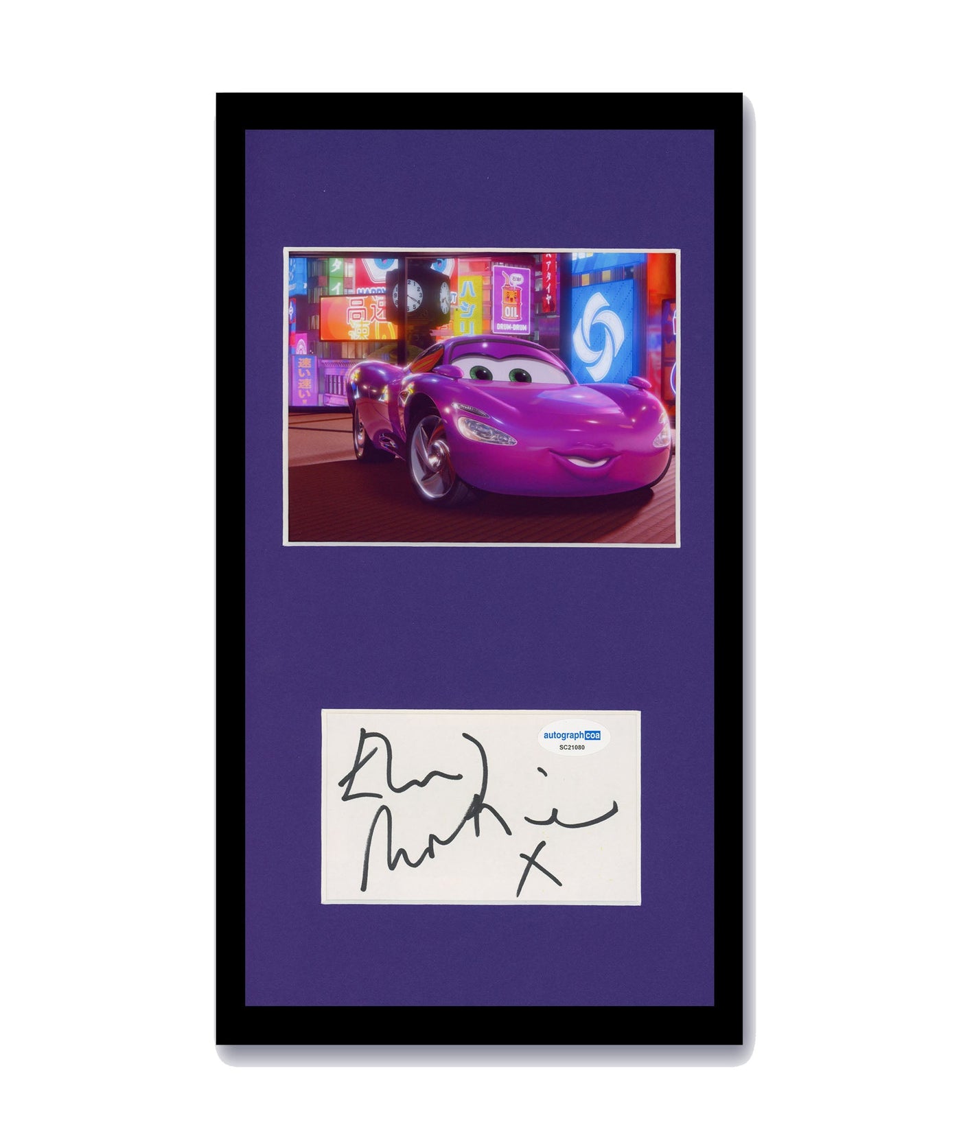 Emily Mortimer Signed Cut 7x12 Framed Cars Holley Shiftwell Autographed ACOA