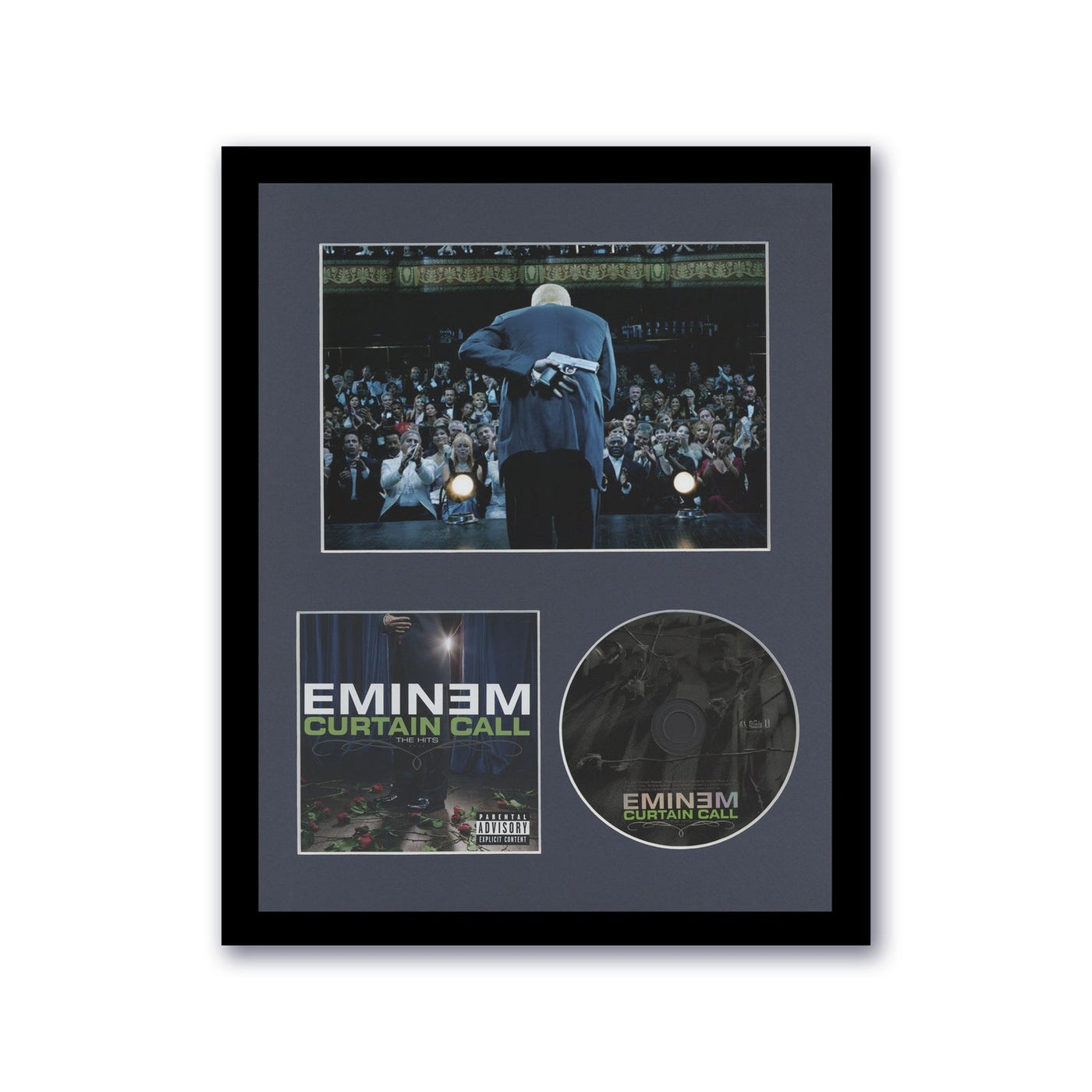 Eminem Custom Framed CD Photo Art Curtain Call Rap Hip-Hop Detroit