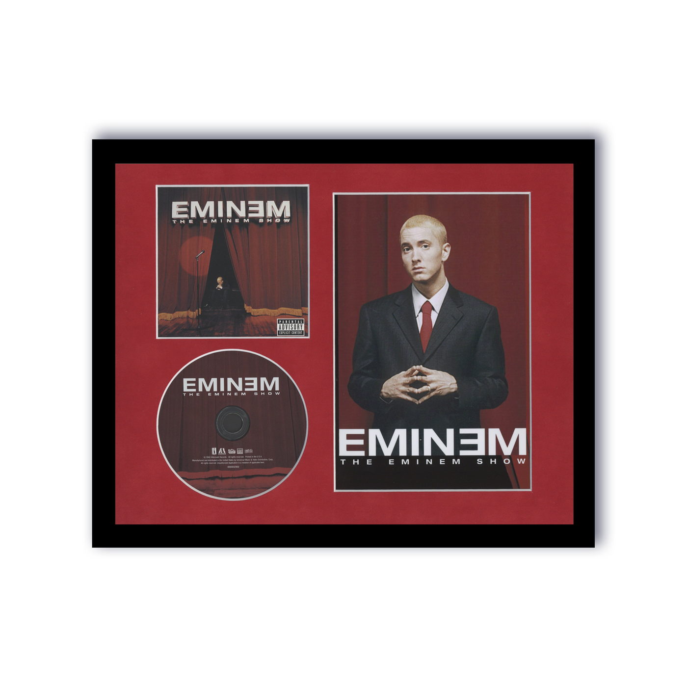 Eminem Custom Framed CD Photo Art Eminem Show Slim Shady Rap Hip-Hop Detroit