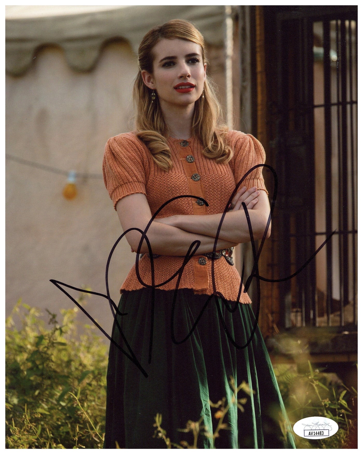Emma Roberts Signed 8x10 Photo American Horror Story Autographed JSA COA #3