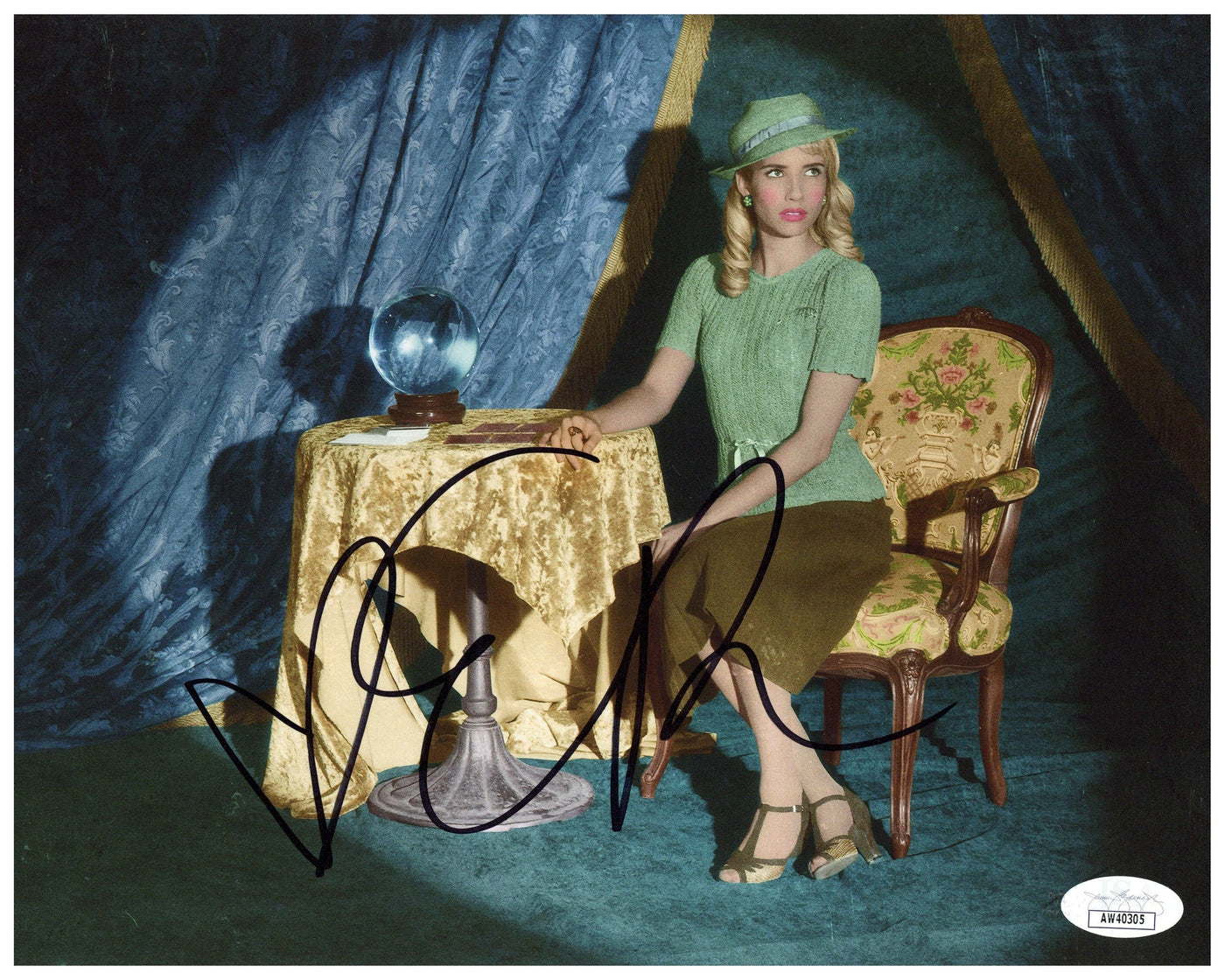 Emma Roberts Signed 8x10 Photo American Horror Story Autographed JSA COA #4