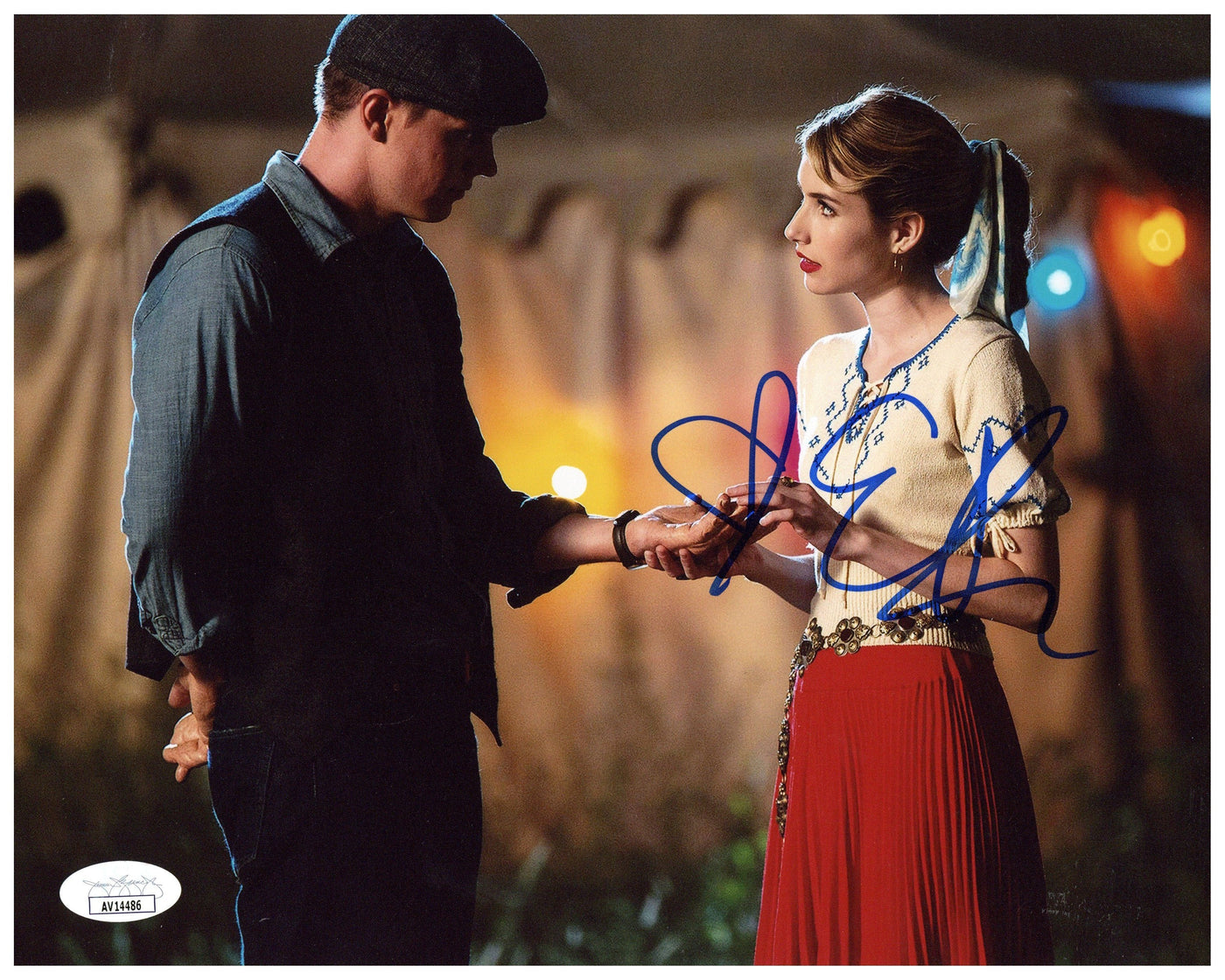 Emma Roberts Signed 8x10 Photo American Horror Story Autographed JSA COA