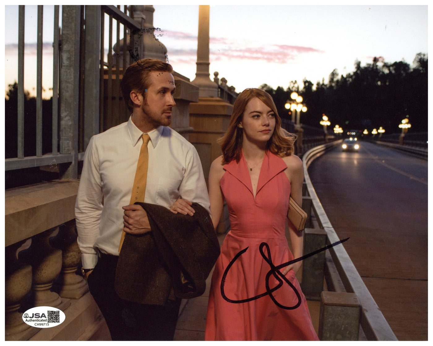 Emma Stone Signed 8x10 Photo La La Land Autographed JSA COA 3