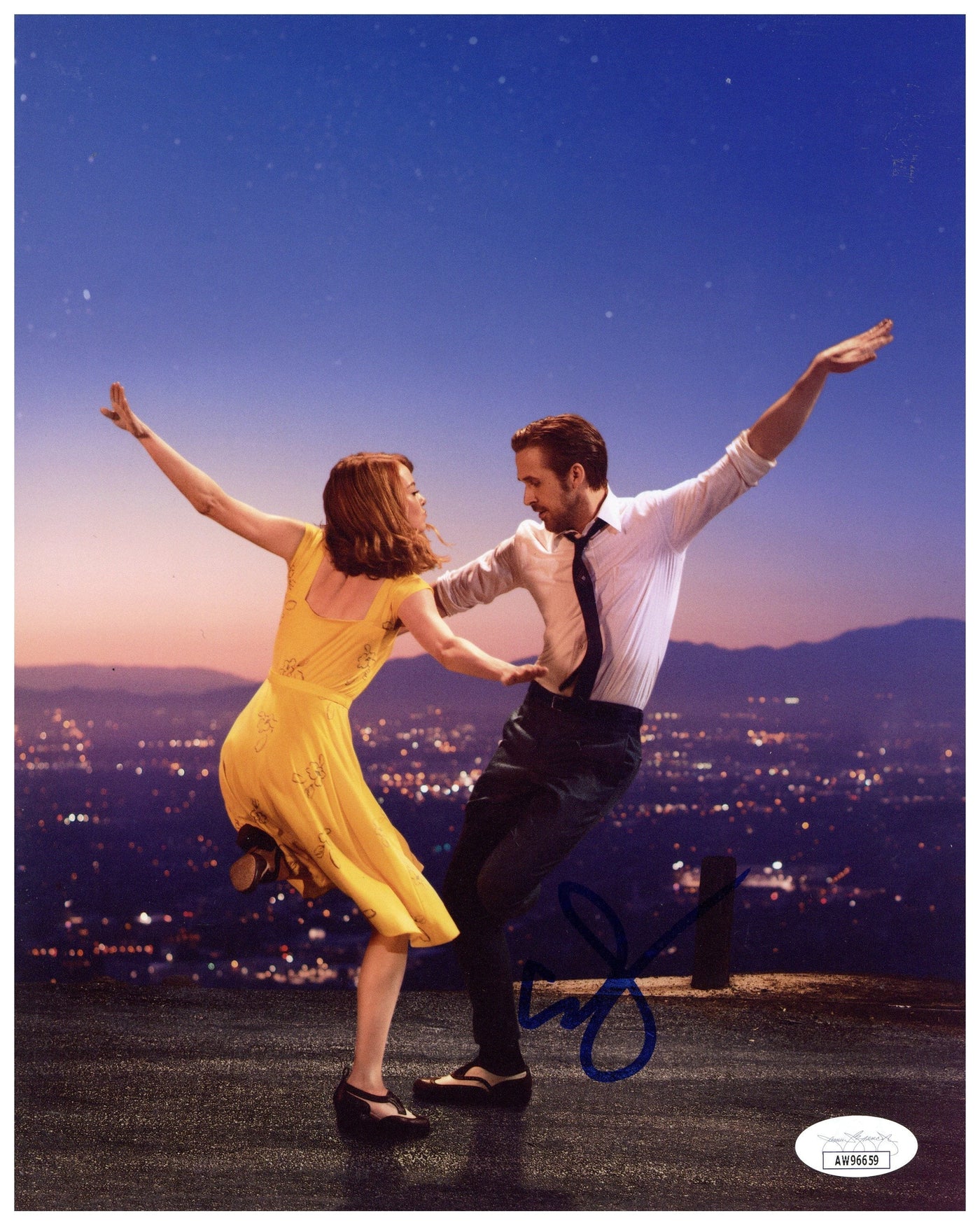 Emma Stone Signed 8x10 Photo La La Land Autographed JSA COA