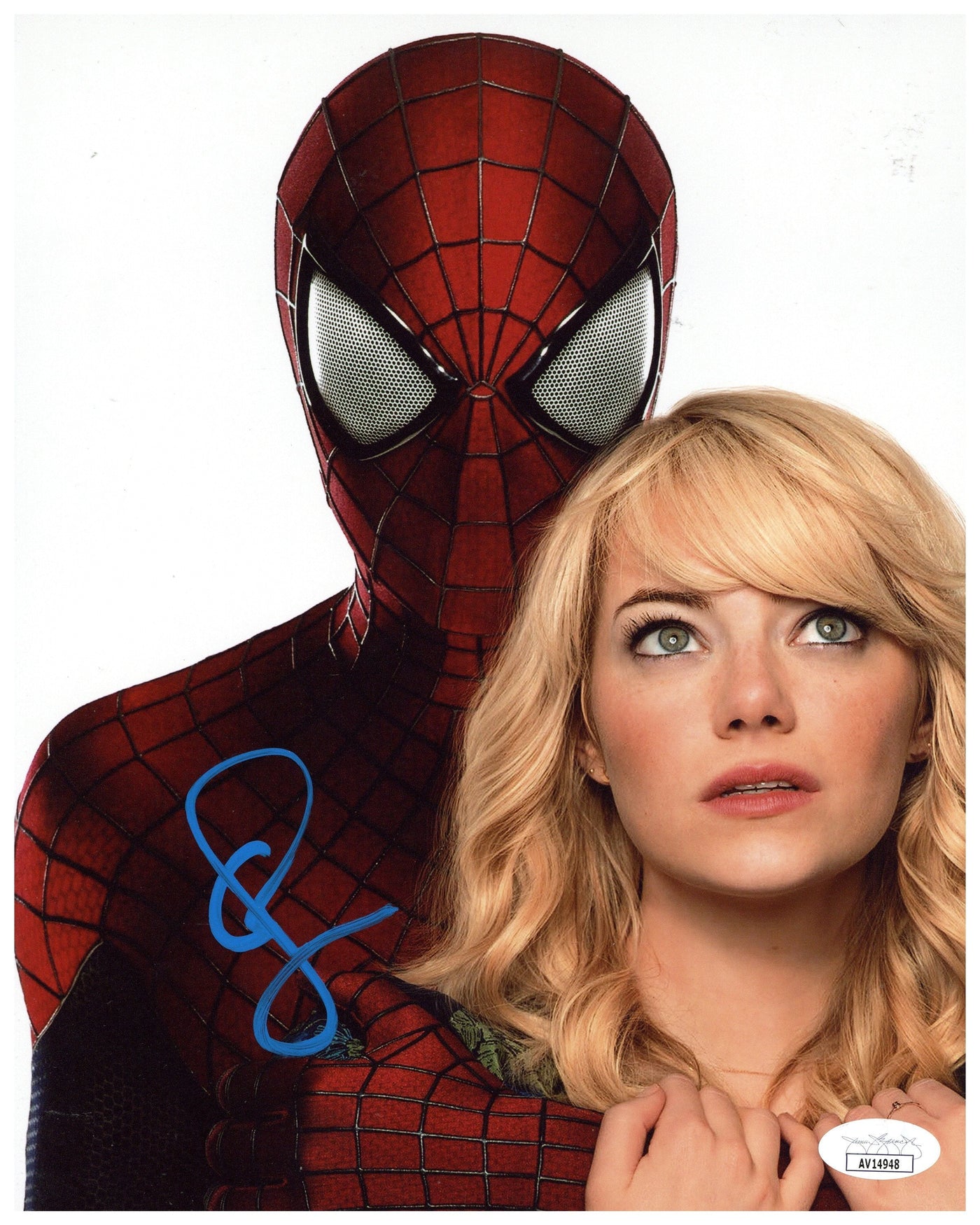 Emma Stone Signed 8x10 Photo Spider-Man Autographed JSA COA