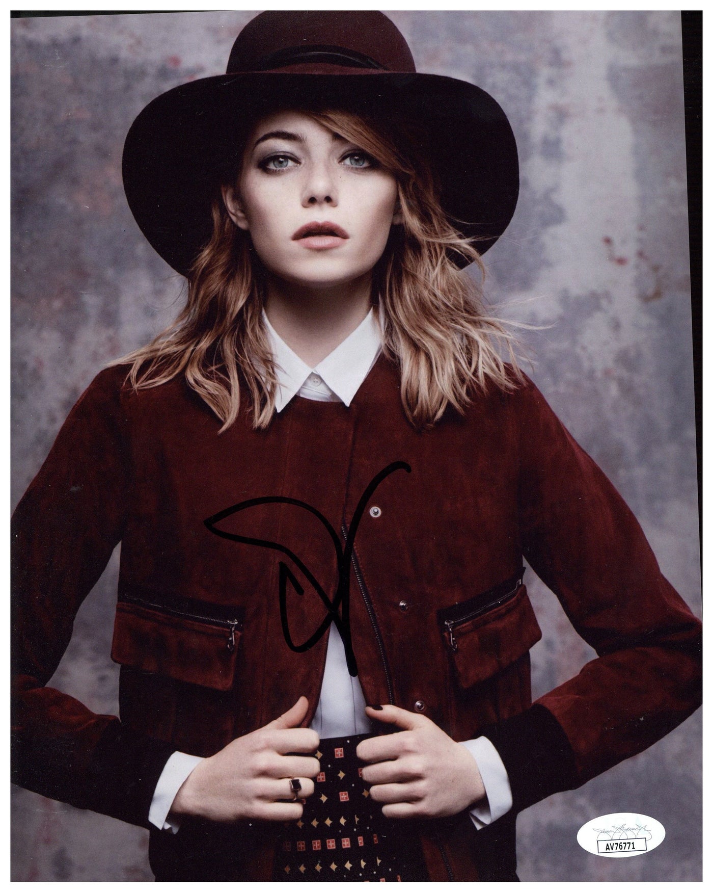 Emma Stone Signed 8x10 Photo Spider-Man Zombieland Autographed JSA COA