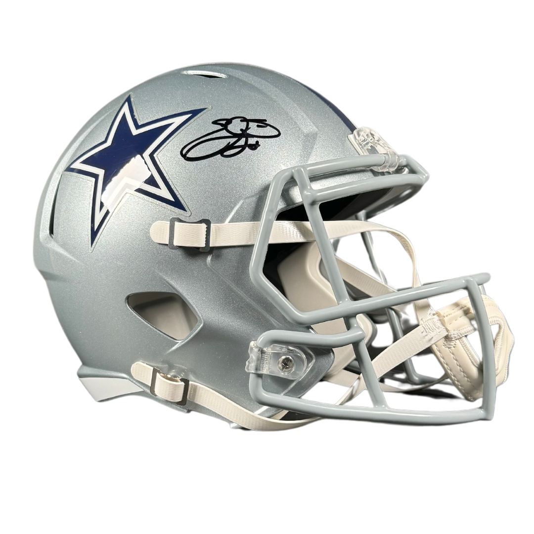 Emmitt Smith Signed Dallas Cowboys F/S Helmet Autographed BAS COA