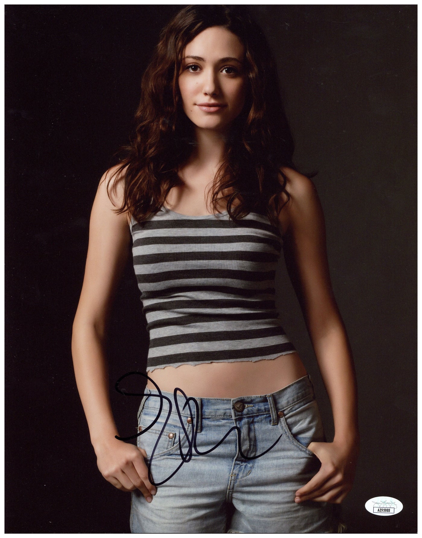 Emmy Rossum Signed 11x14 Photo Shameless Authentic Autographed JSA COA 3