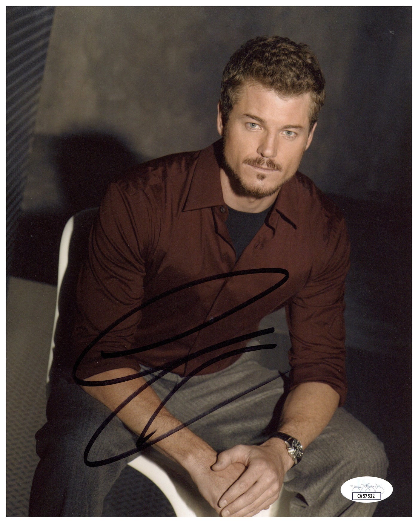 Eric Dane Signed 8x10 Photo Grey's Anatomy Dr. Mark Sloan McSteamy JSA COA