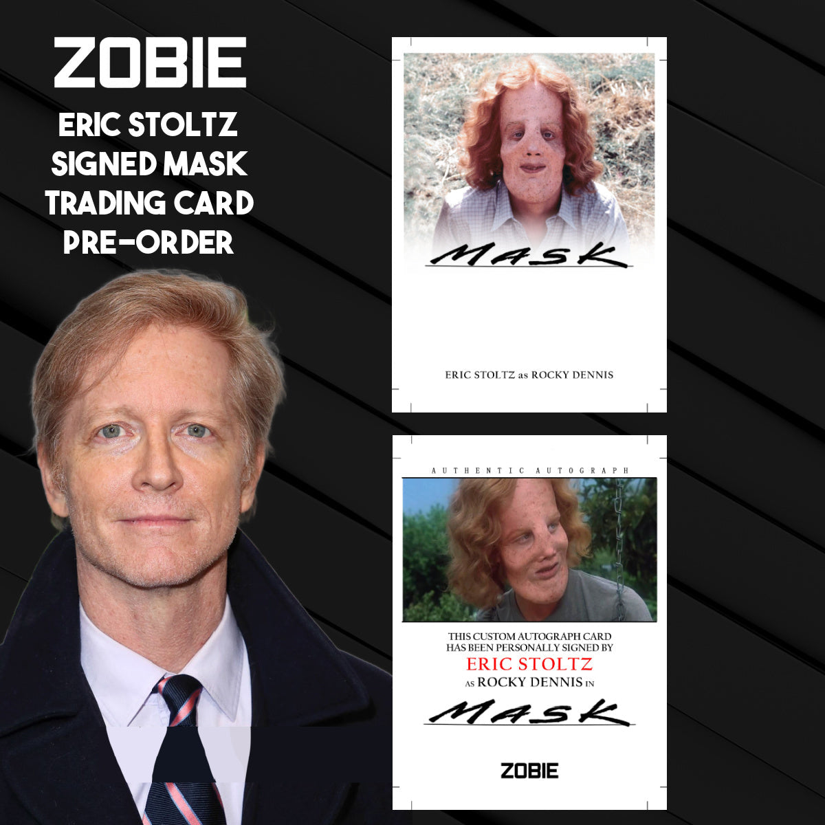 Eric Stoltz Signed Custom Mask Trading Card Pre-Order
