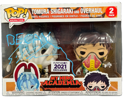 Image of Eric Vale Signed Funko Pop Tomura Shigaraki & Overhaul 2 Pack JSA COA