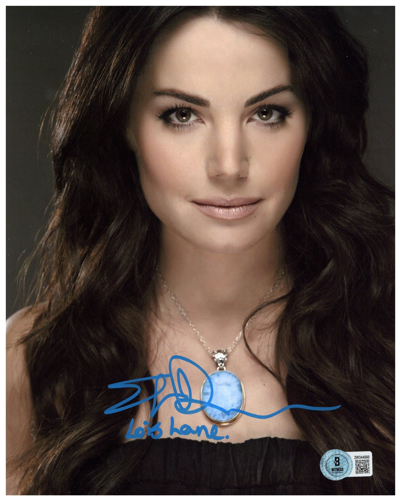 Erica Durance SIGNED 8x10 Photo Lois Lane Smallville Autographed BAS COA