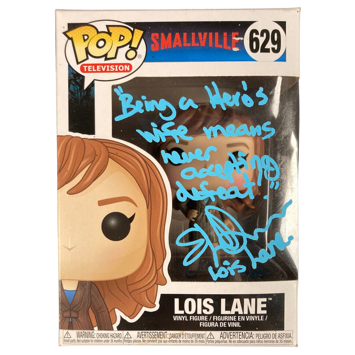 Erica Durance Signed Funko POP Smallville Lois Lane Authentic Autographed JSA COA