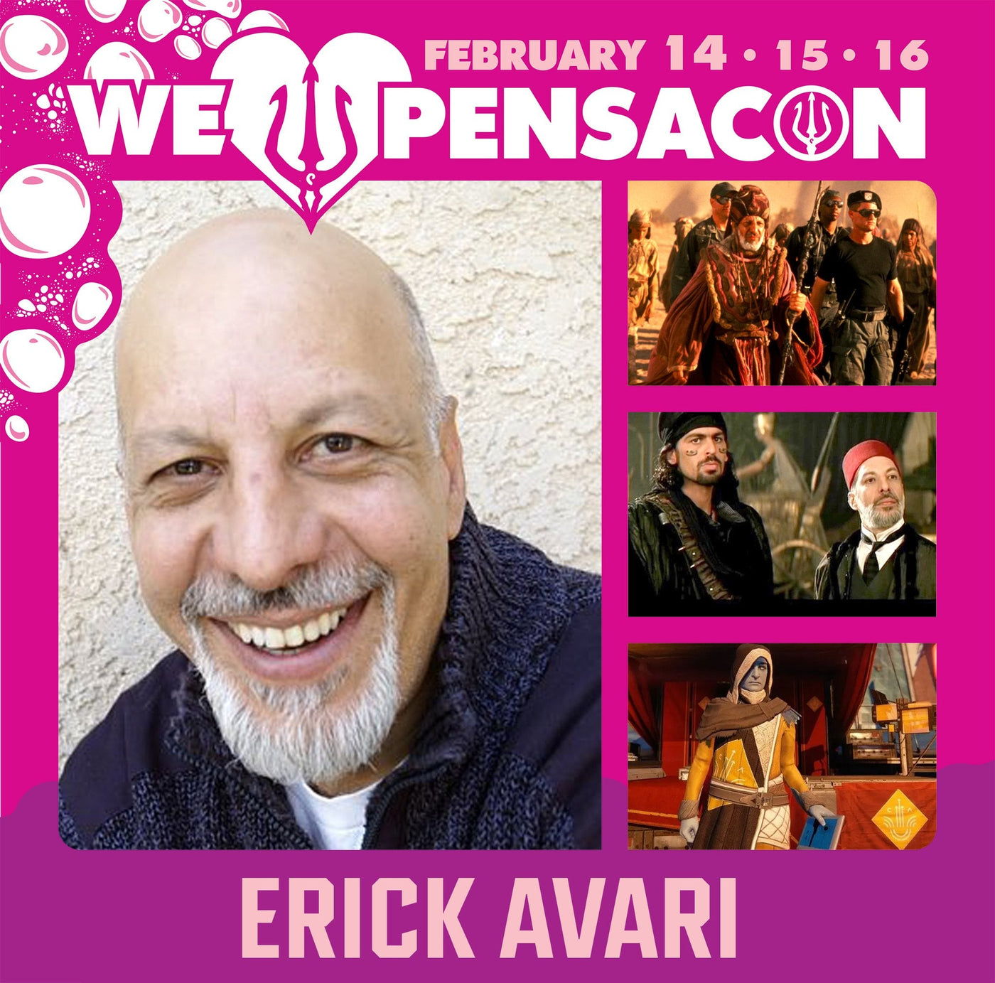 Erick Avari Official Autograph Mail-In Service - Pensacon 2025