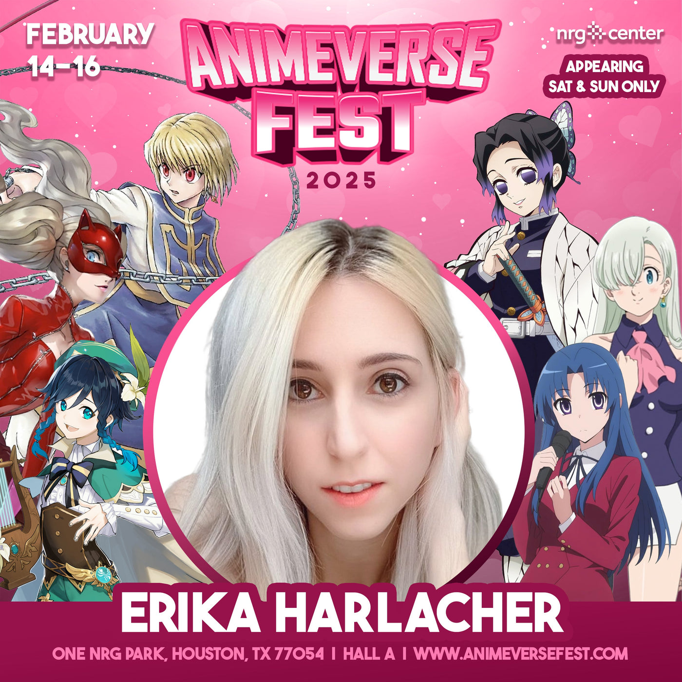 Erika Harlacher Official Autograph Mail-In Service - Animeverse 2025