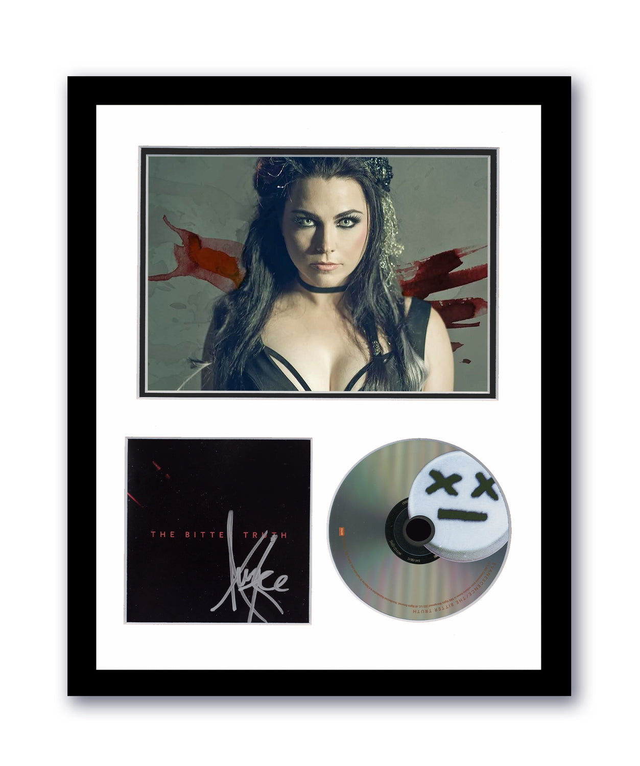 Evanescence Amy Lee Autographed 11x14 Custom Framed CD Photo Bitter Truth Signed ACOA 12