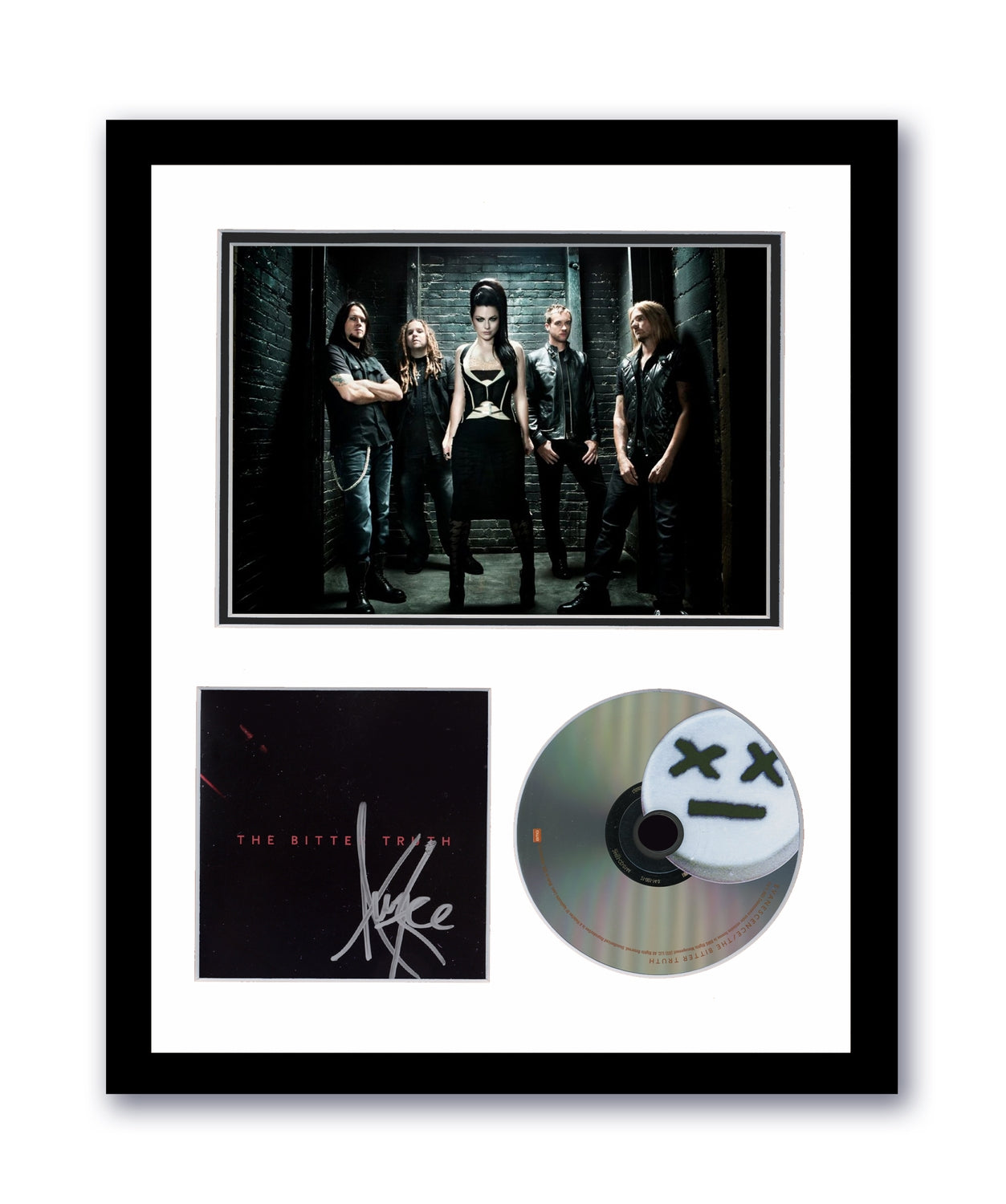 Evanescence Amy Lee Autographed 11x14 Custom Framed CD Photo Bitter Truth Signed ACOA 14