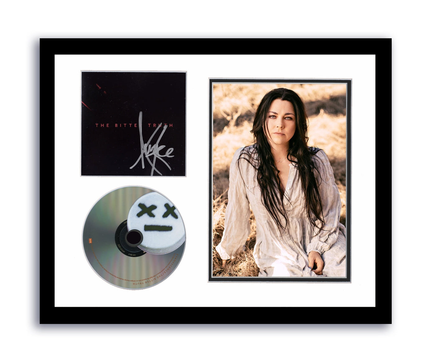 Evanescence Amy Lee Autographed 11x14 Custom Framed CD Photo Bitter Truth Signed ACOA 15