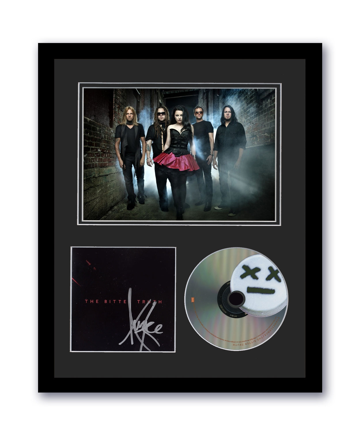 Evanescence Amy Lee Autographed 11x14 Custom Framed CD Photo Bitter Truth Signed ACOA 4