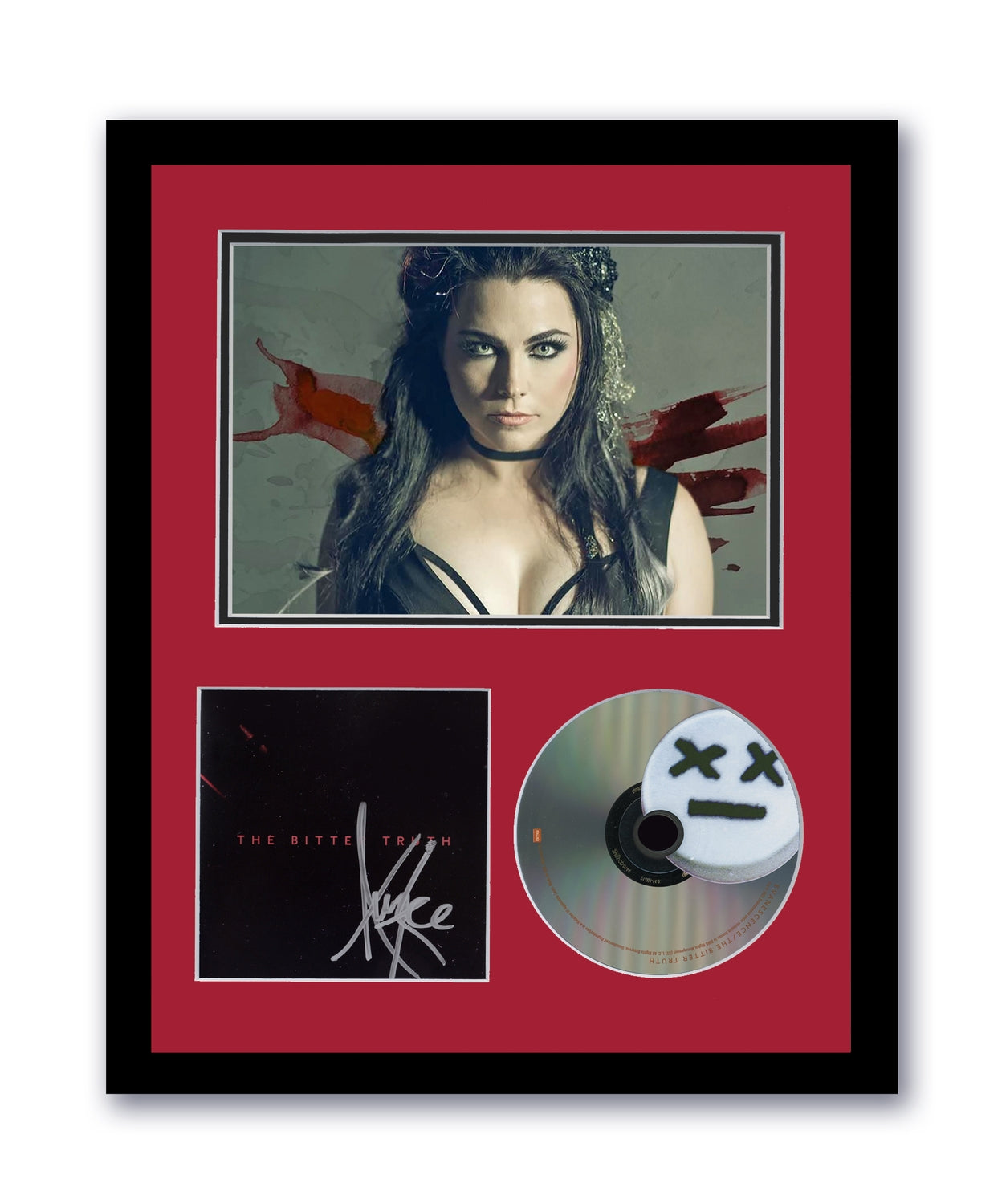 Evanescence Amy Lee Autographed 11x14 Custom Framed CD Photo Bitter Truth Signed ACOA 5