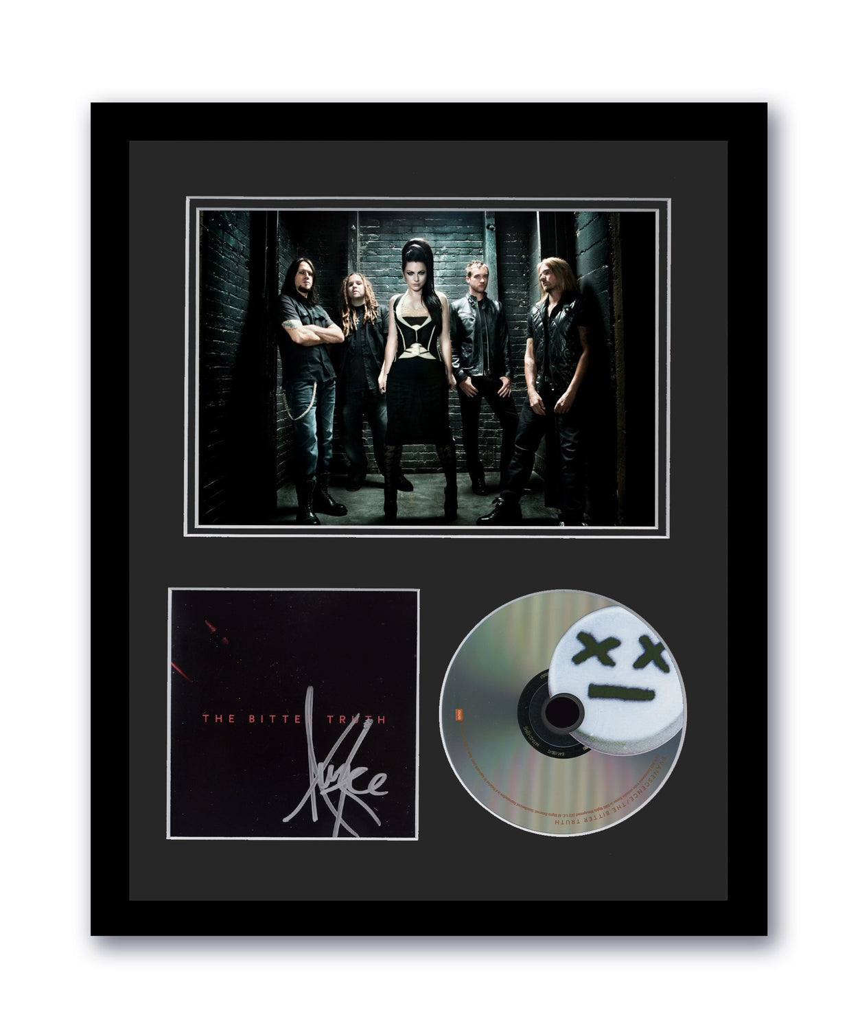 Evanescence Amy Lee Autographed 11x14 Custom Framed CD Photo Bitter Truth Signed ACOA 6