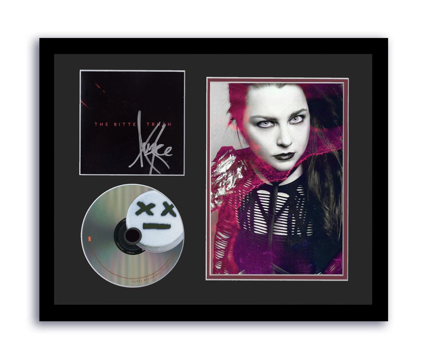 Evanescence Amy Lee Autographed 11x14 Custom Framed CD Photo Bitter Truth Signed ACOA 8