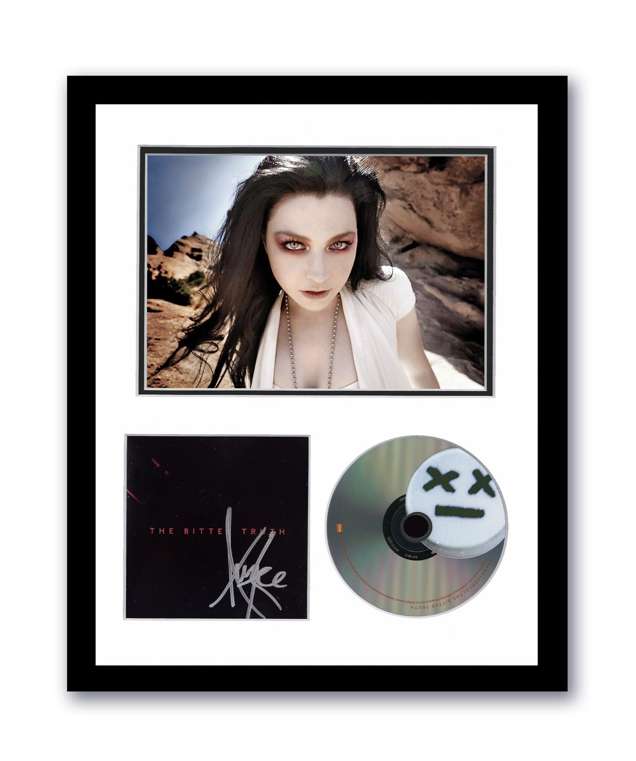 Evanescence Amy Lee Autographed 11x14 Custom Framed CD Photo Bitter Truth Signed ACOA 9