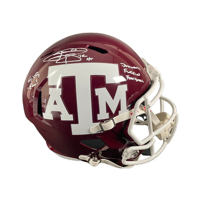 Johnny Manziel Signed Texas A&M Aggies F/S Speed Helmet Autographed JSA COA