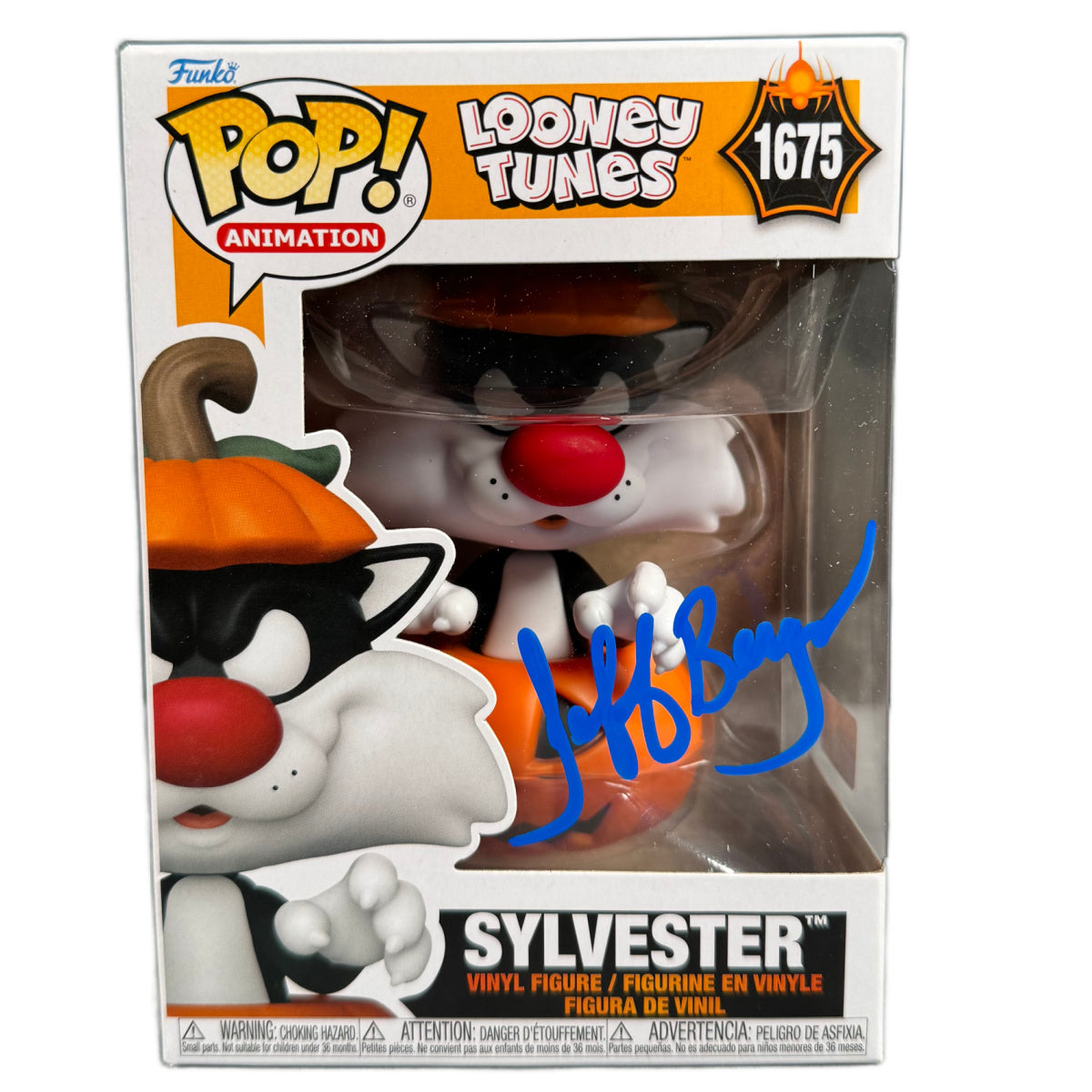 Jeff Bergman Signed Funko POP Looney Tunes Sylvester 1675 Autographed Zobie COA