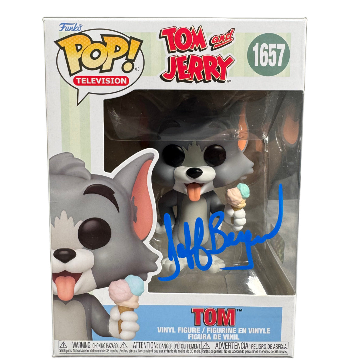 Jeff Bergman Signed Funko POP Tom and Jerry 1657 Autographed Zobie COA