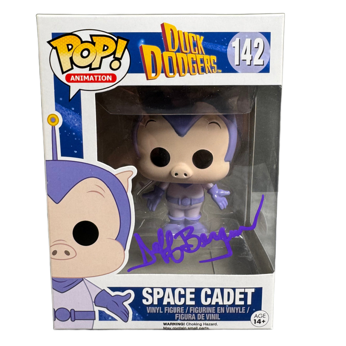 Jeff Bergman Signed Funko POP Duck Dodgers Space Cadet 142 Autographed Zobie COA