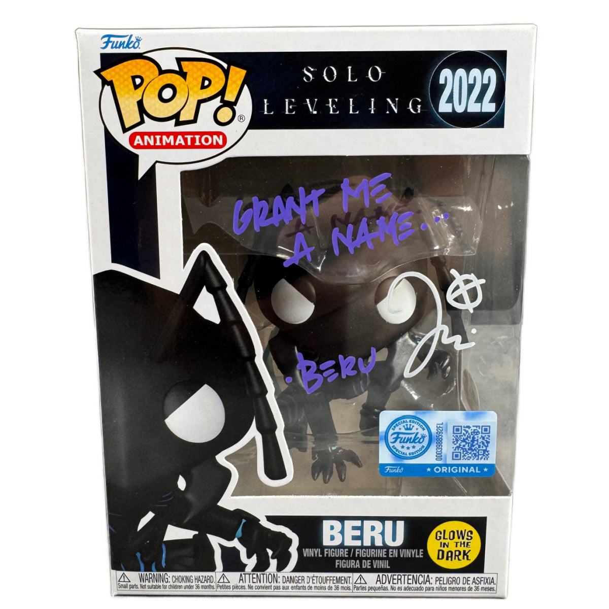 Jason Liebrecht Signed Funko POP Solo Leveling Beru Autographed JSA COA 2022