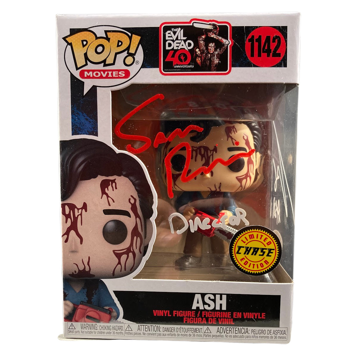 Bruce Campbell & Sam Raimi Signed Funko Pop Evil Dead Ash Autographed JSA COA