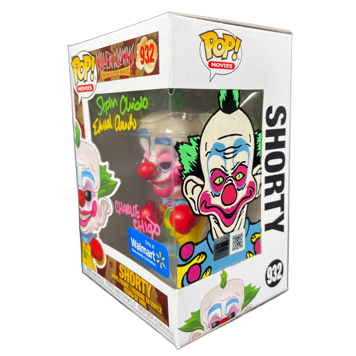 The Chiodo Brothers Signed Funko POP Killer Klowns from Outer Space Sketched Zobie COA