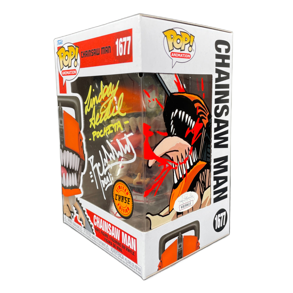 Ryan Colt Levy & Lindsay Seidel Signed Funko Pop Chainsaw Man JSA Chase Sketch