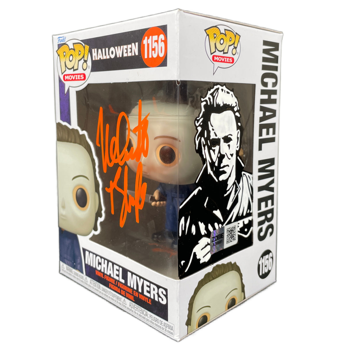 Nick Castle Signed Funko POP Halloween Michael Myers Horror Autograph Zobie Sketch