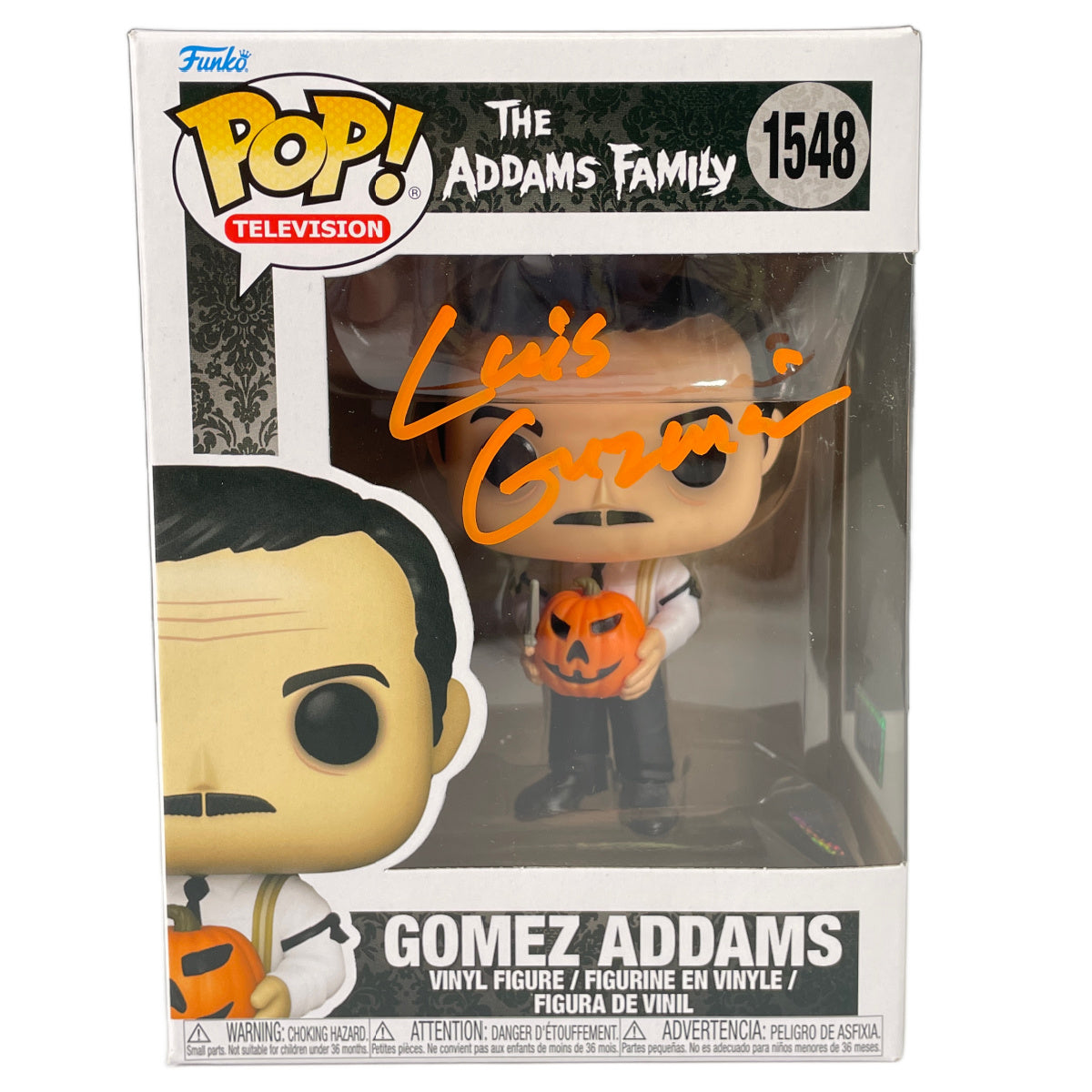 Luis Guzmán Signed Funko POP The Addams Family Gomez Autograph Zobie COA
