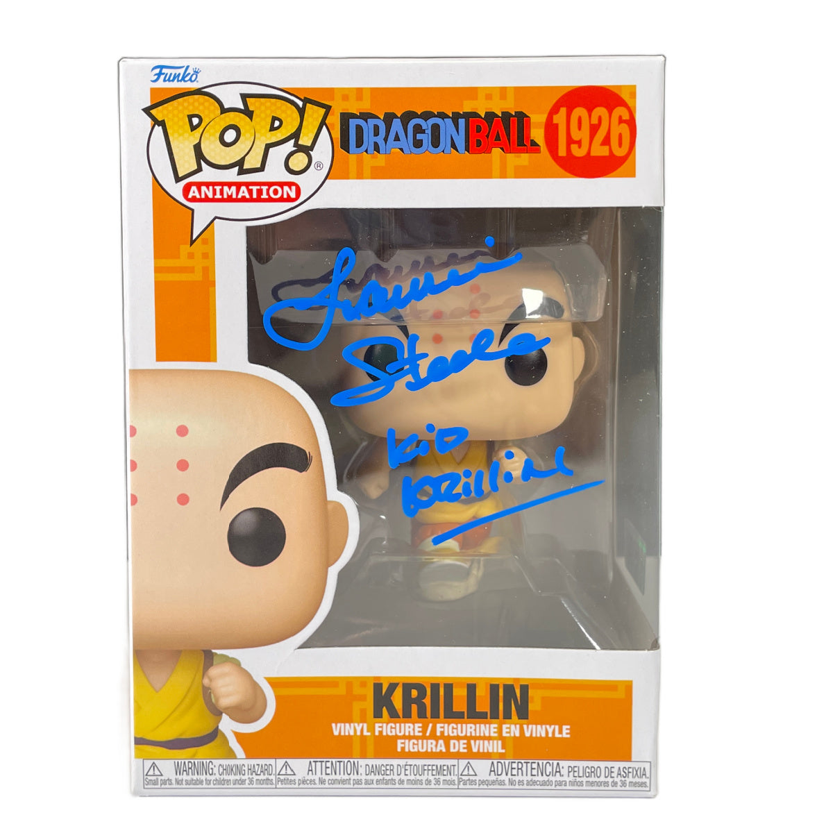 Laurie Steele Signed Funko POP Dragon Ball Krillin Autographed JSA COA