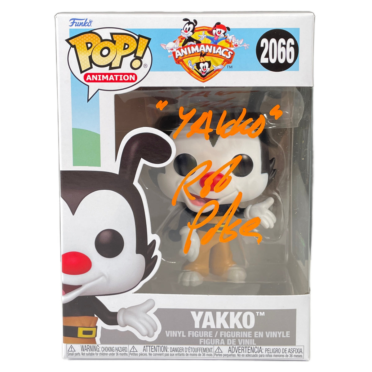 Rob Paulsen Signed Funko POP Animaniacs Yakko Autographed Zobie COA