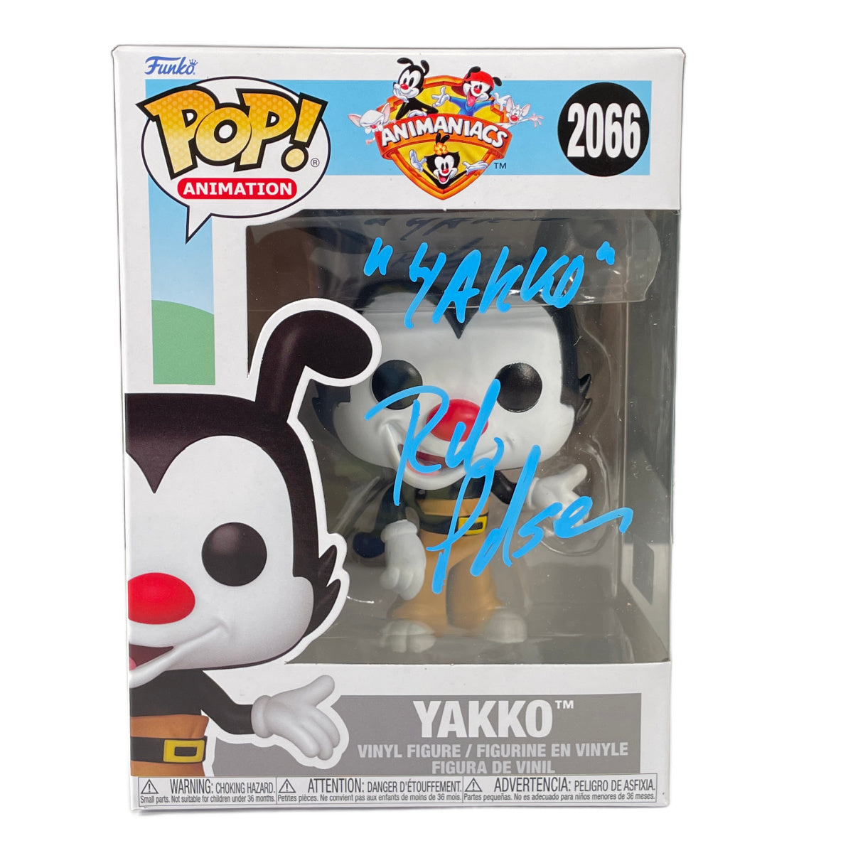 Rob Paulsen Signed Funko POP Animaniacs Yakko Autographed Zobie COA 3