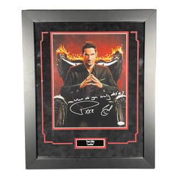 Image of Tom Ellis Signed 11x14 Photo Lucifer Framed Autographed JSA COA