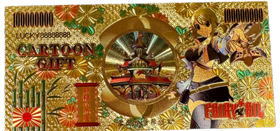 Fairy Tail Gold Prop Bank Note- Fairy Tail Guild Natsu Lucy