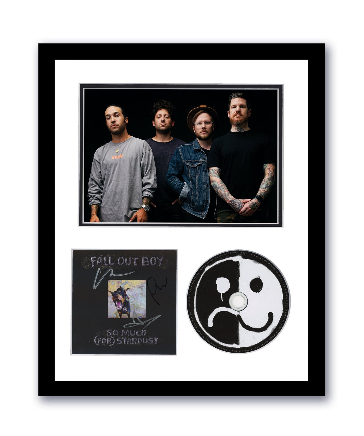 Fall Out Boy Autographed Signed 11x14 Framed CD So Much for Stardust ACOA #4