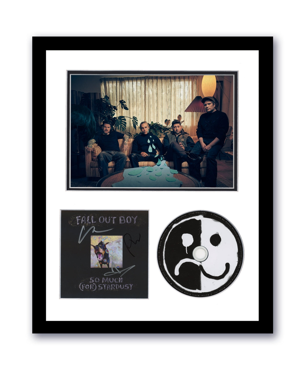 Fall Out Boy Autographed Signed 11x14 Framed CD So Much for Stardust ACOA #6